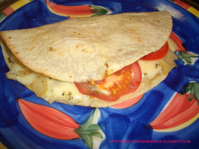 Recetario Spanglish para mis hijos Quesadilla de filet de pescado