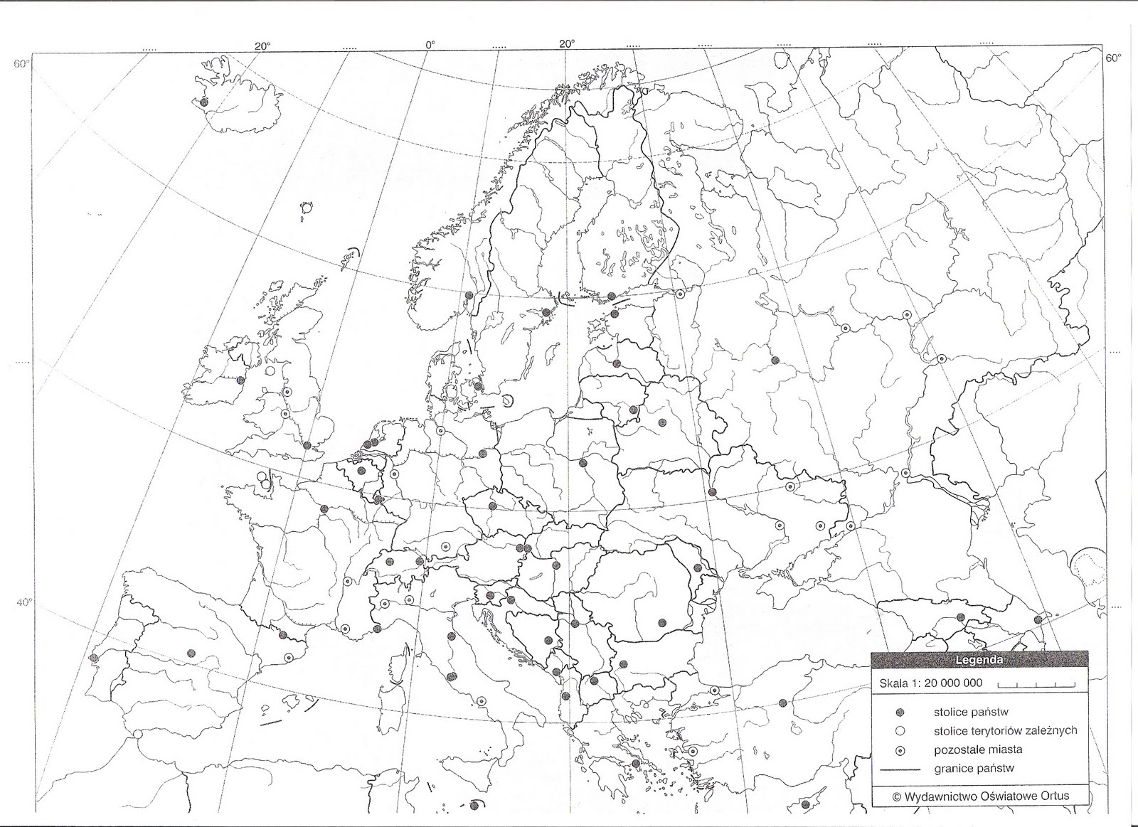 Mapa Europy Ze Stolicami Test Fantastyczna biologiczno-chemiczna:): M A P A Geo