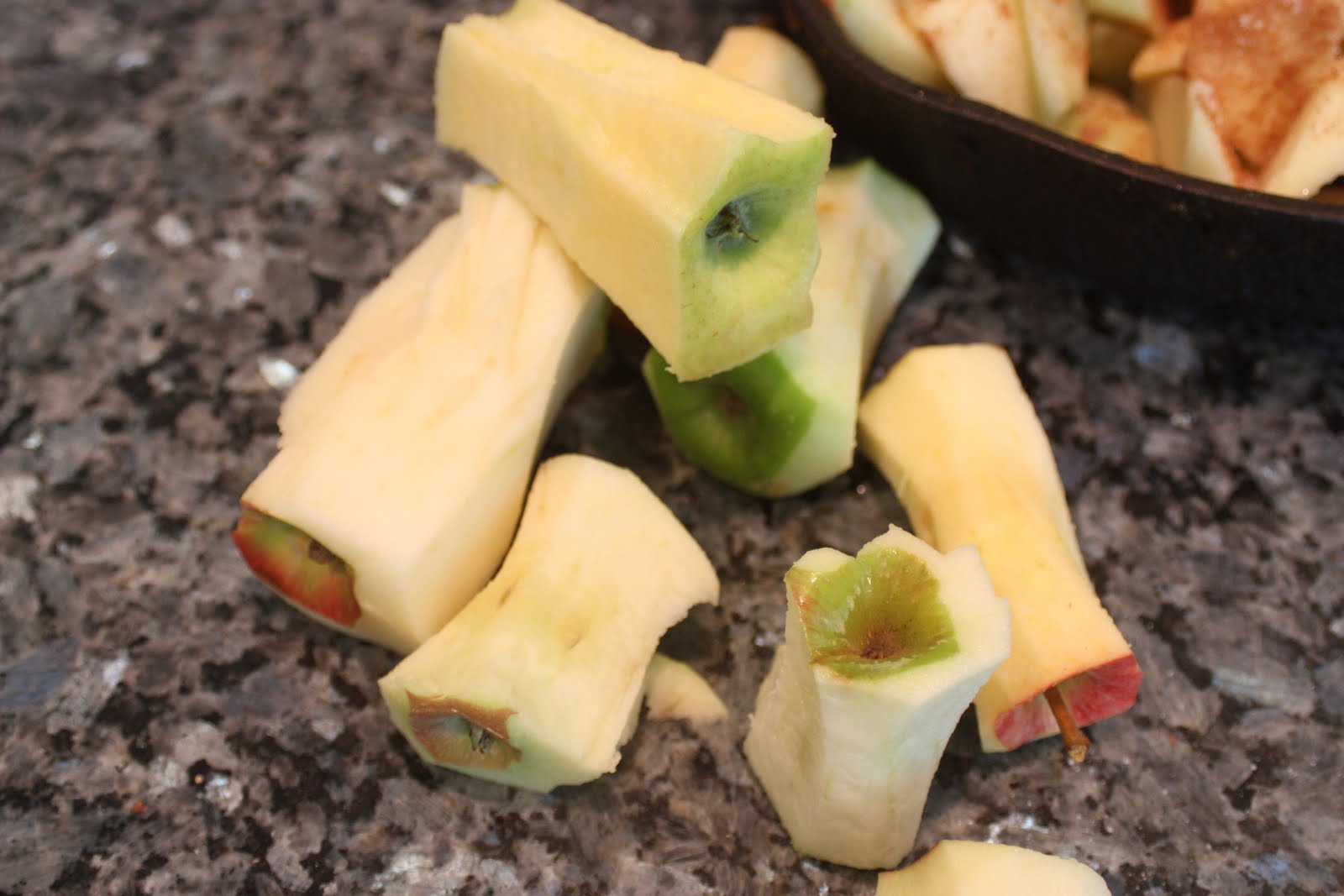 Pat's Addition Apple Leaves Before and After