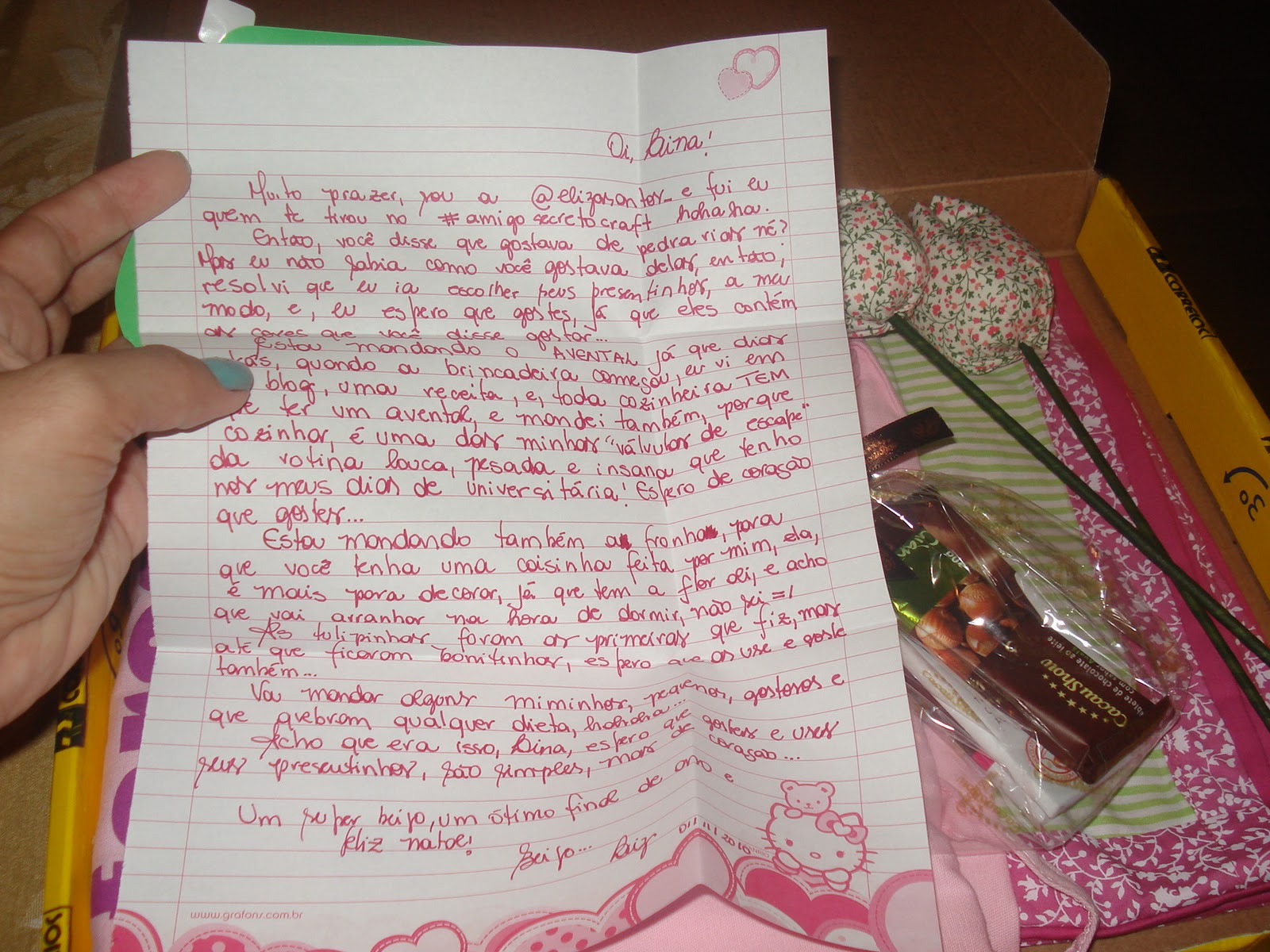 Carta Para Um Amigo Secreto Frases De Sorriso