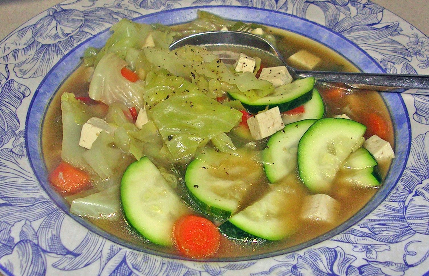 Karen’s Vegan Kitchen Quck & Easy Cabbage Tofu Soup