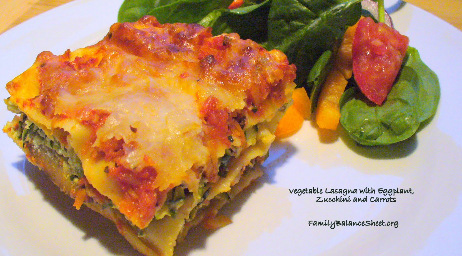 Vegetable Lasagna with Eggplant, Zucchini and Carrots - Family Balance ...