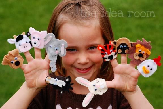 Puppet Patterns - Free Patterns for Bunnies, Elephants, Kittens
