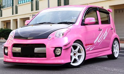 Pink Myvi for the ladies