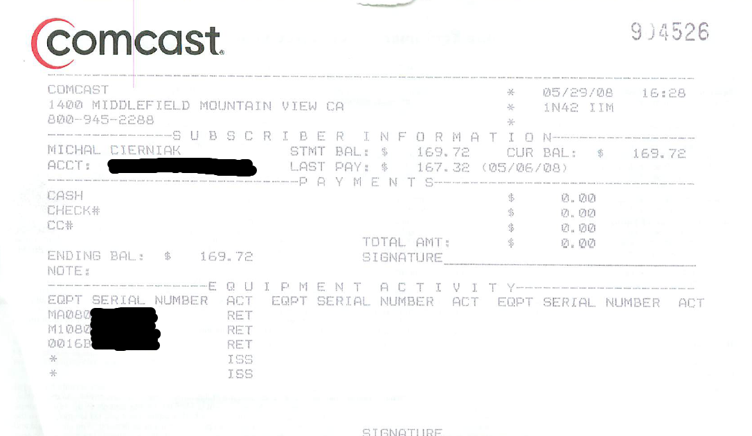 Why Simple Things Can Be Hard: Returning equipment to Comcast