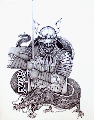 Embellished on his manuscripts japanese warrior tattoos and designs reflects