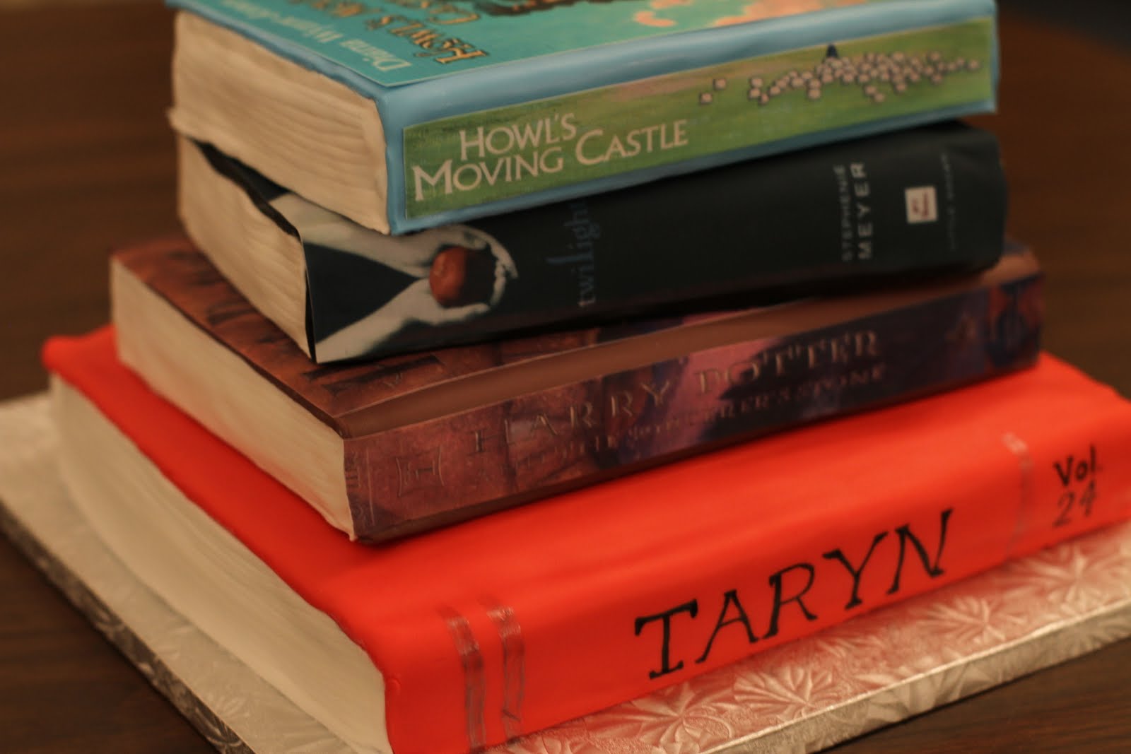 Tate's Tortes Stack of Books or Cake? Cake, silly.