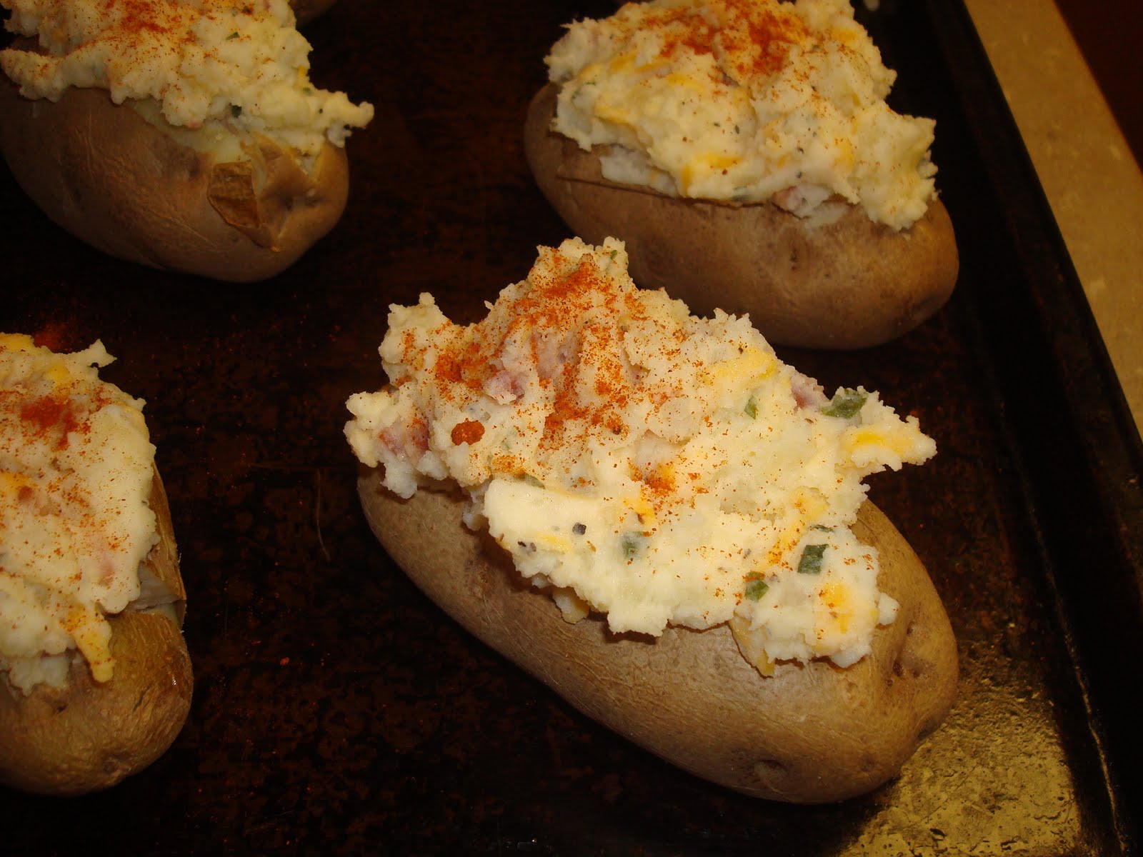 menu managed Double Stuffed Mashed Potatoes