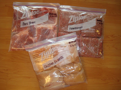 my family prepared: Freezing Meat