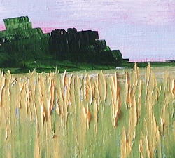 wheat field abstract painting landscape oil paint american 2008 thick impasto february impressions