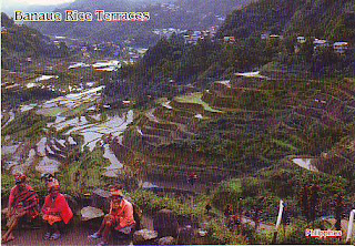 The World Thru Postcards: Banaue Rice Terraces Postcard