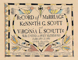 Records of Marriage Fraktur  $39
