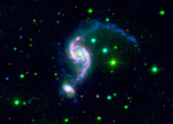 An Older Galaxy Pair has a Surprisingly Youthful Glow