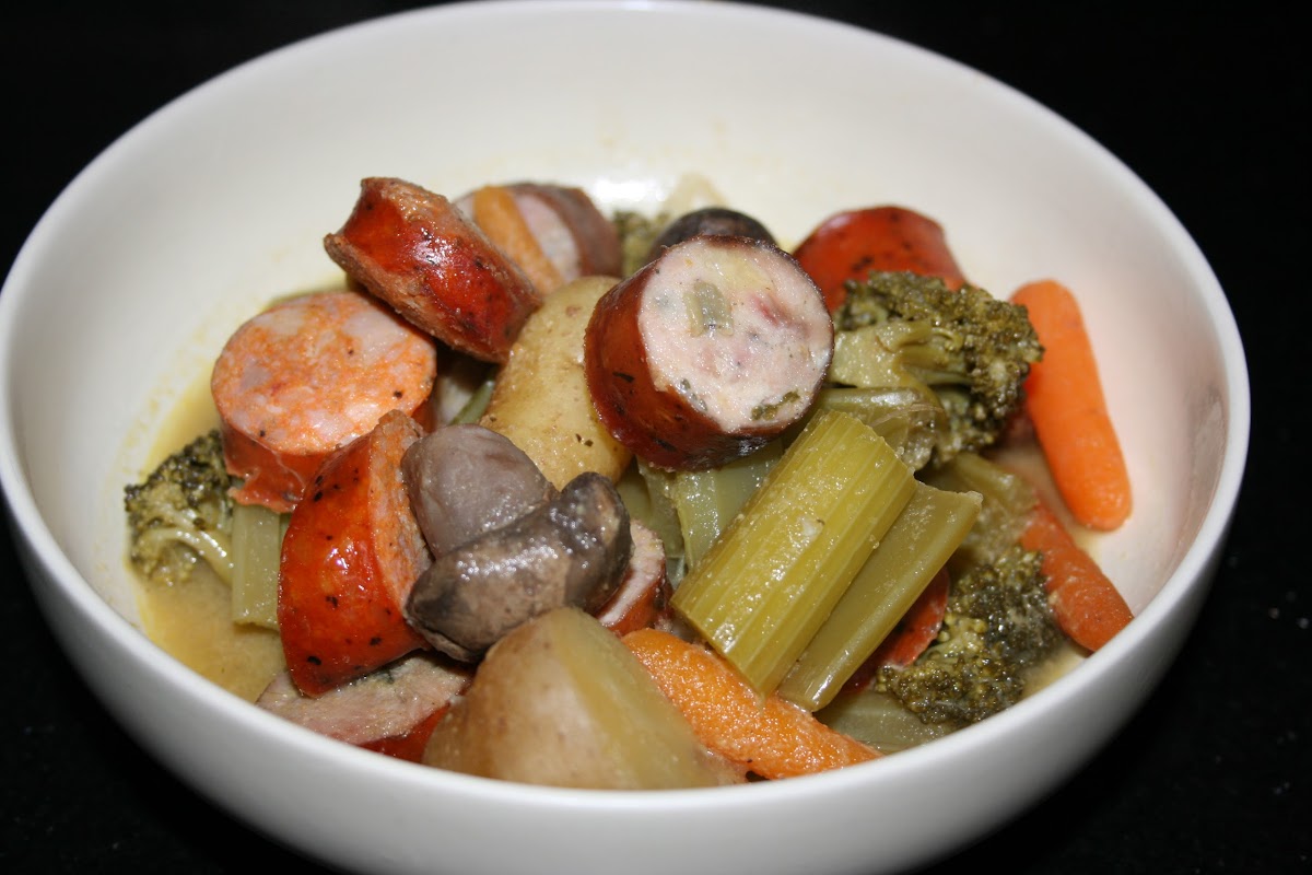 Slow Cooker Sausage and Vegetables Medley Recipe A Year of Slow Cooking