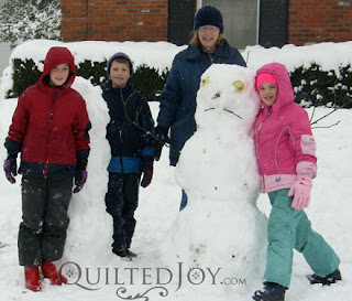 Snow Day with the Kidlets! - QuiltedJoy.com