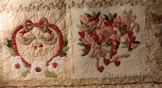 Bettye's Vintage Valentine, quilted by Angela Huffman