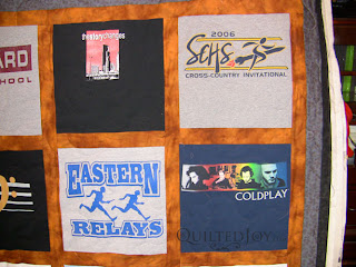 Christmas gift T-shirt Quilt by Angela Huffman - QuiltedJoy.com
