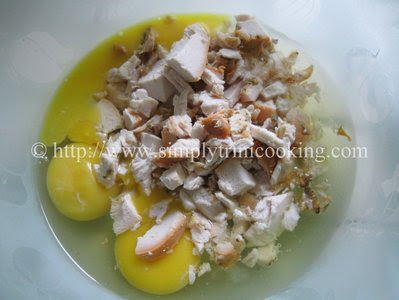 Herbed Rotisserie Chicken Omelet