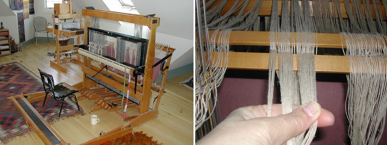 Bhakti Ziek Weaving Lesson Threading a Loom