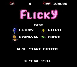 Flicky Retro Game of the Day! Flicky