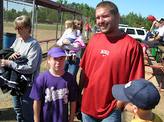 Brian and his children at ball field