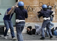 ex-italian prez: provocateur riots then 'beat the shit out of protesters'