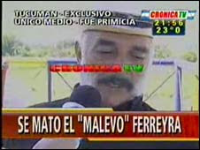 argentine man kills himself on tv