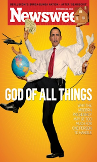 obama on newsweek as shiva the destroyer