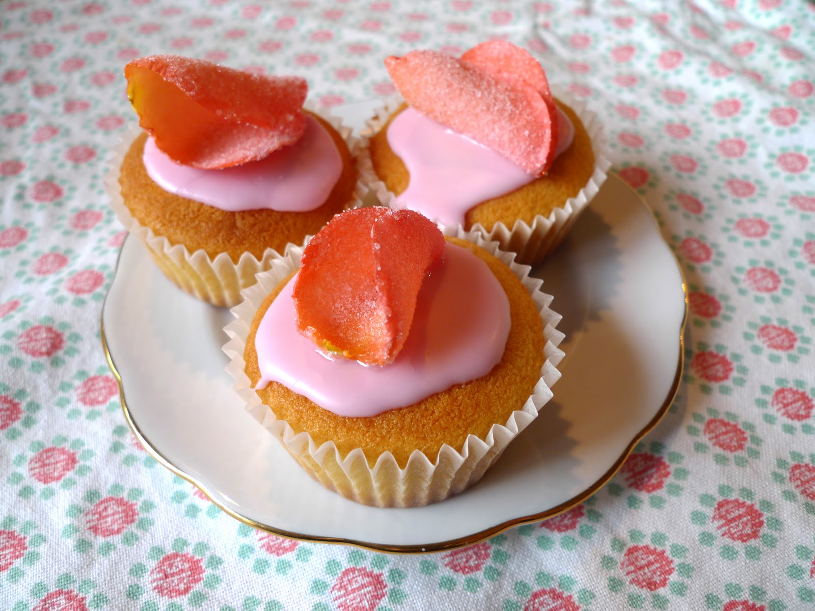 Midnight Feasts' Forever Sugared Rose Petal Cupcakes