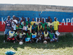 Some of the members of the Pax Christi Soccer Team in Cite de Soleil