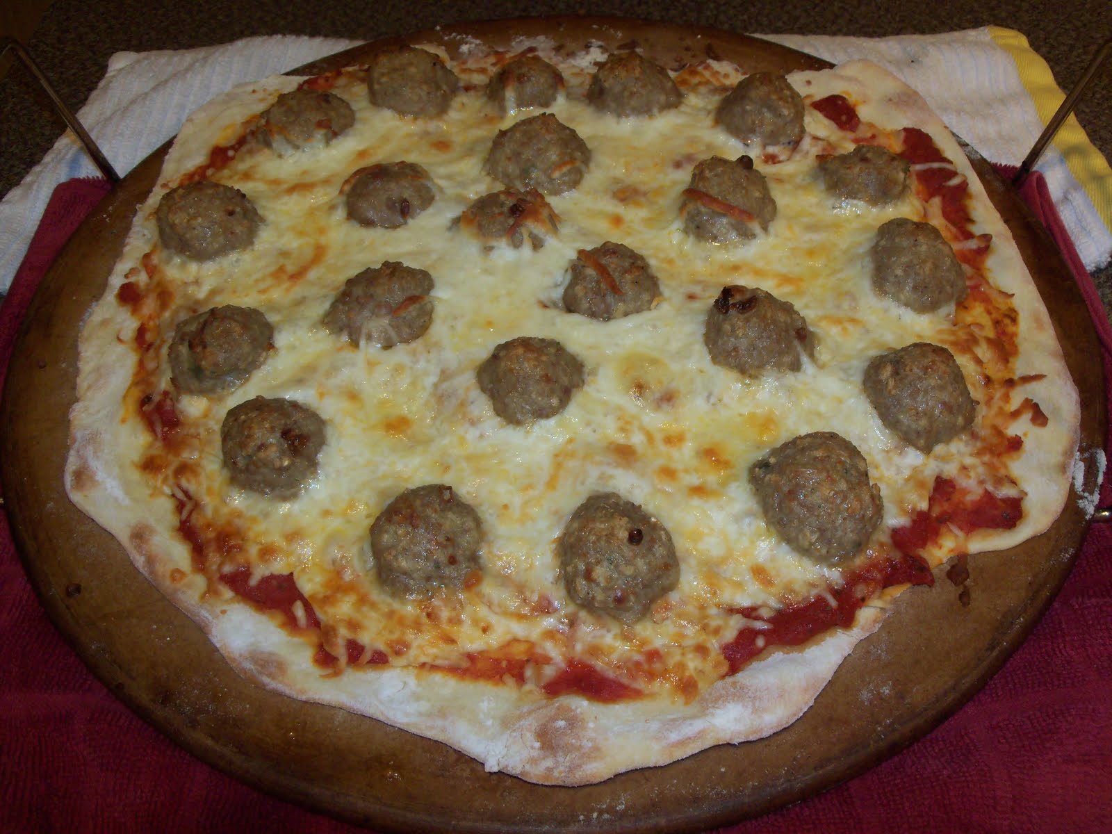 Kitchen Curiosities and more... Meatball pizza