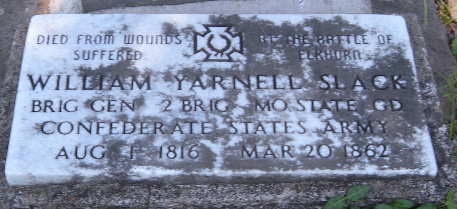 Escape to the Silent Cities Famous File General William Yarnell Slack