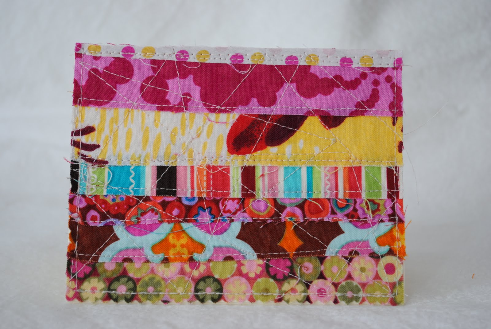Cardstock + fabric scraps