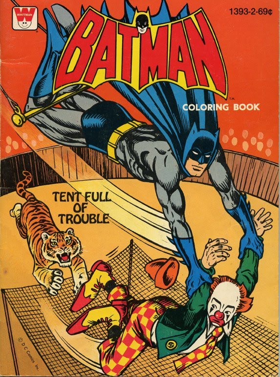 Vintage Coloring Book, DC Comics Batman and Adventures of Batman Coloring  Books by Whitman, 1960's 