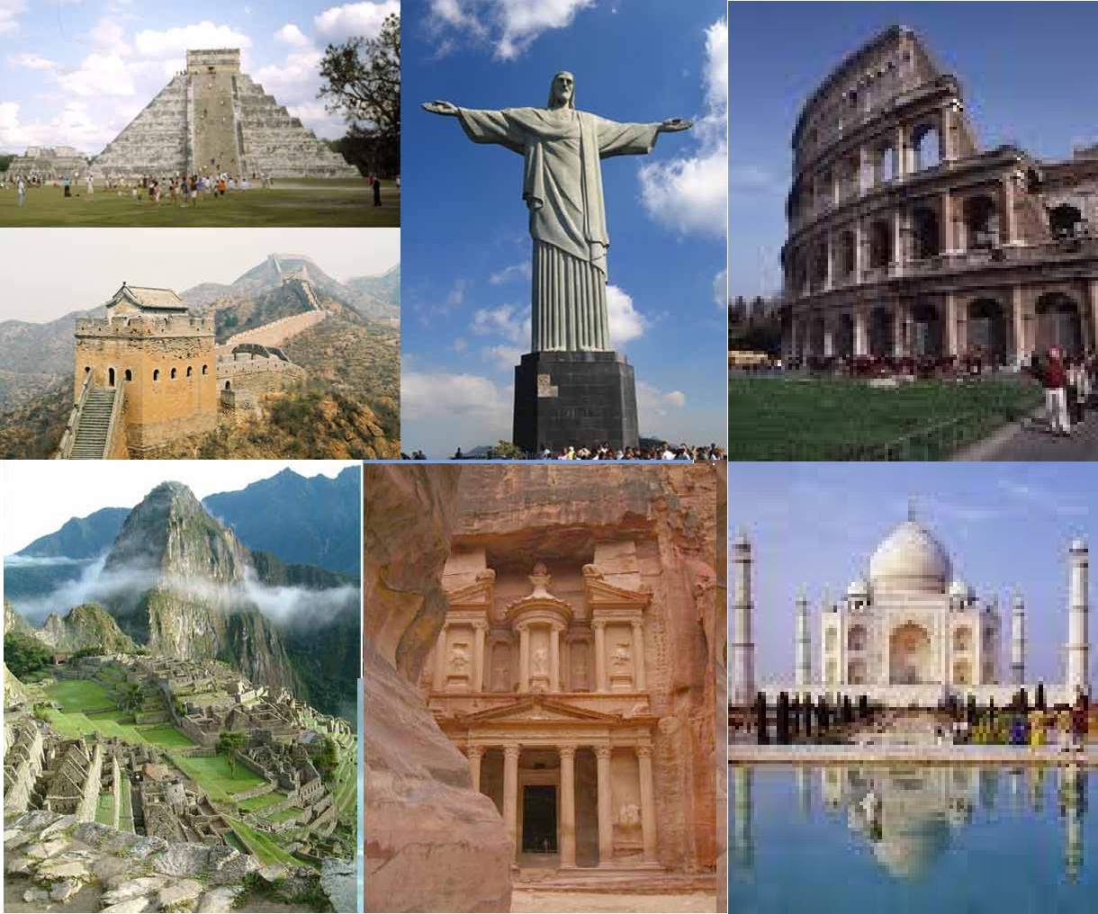 Seven Wonders of the world 2010New7Wonders of the World finalists