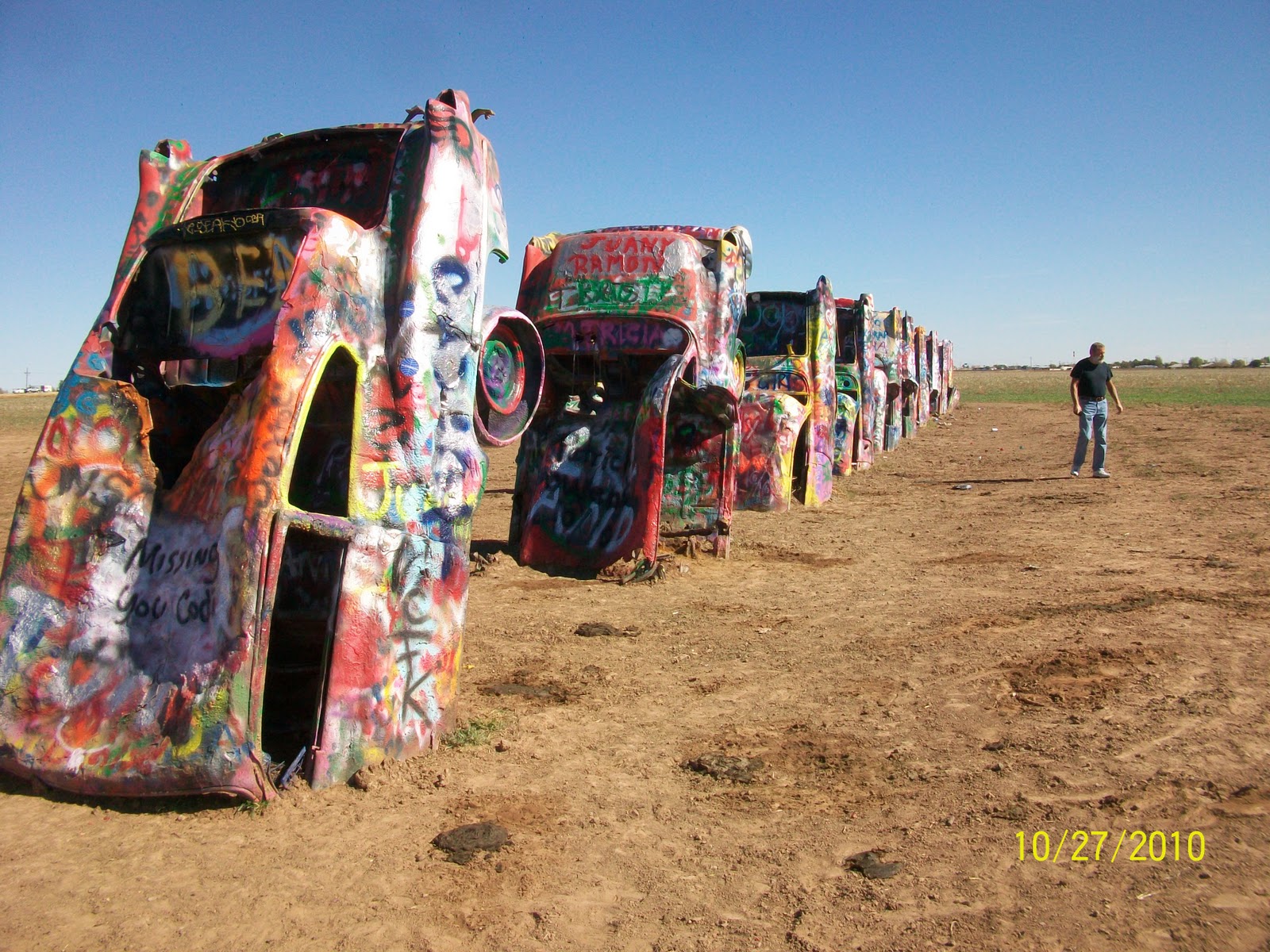 The VagaBONDS 20101027 Cars Buried in the Dirt, Amarillo, TX