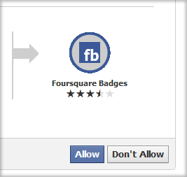 Foursquare Badge - Request for Permission