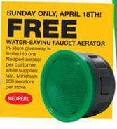 Free Faucet Aerator From Home Depot Today Only