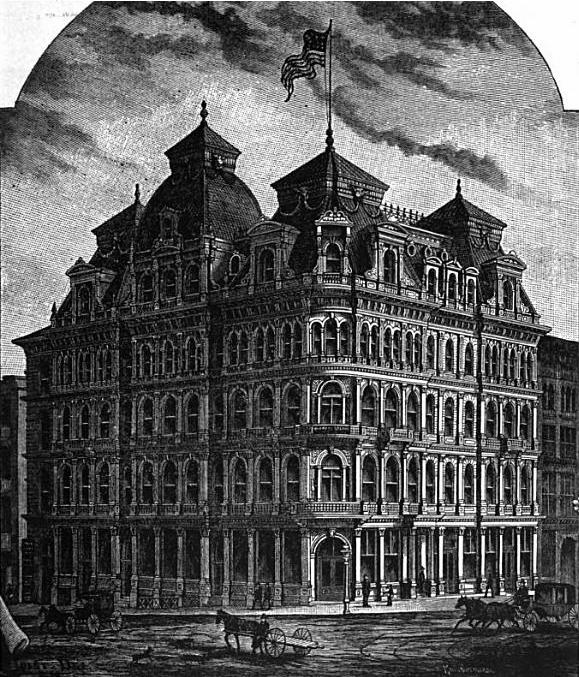 bygone saint louis: Republican Building, 1887