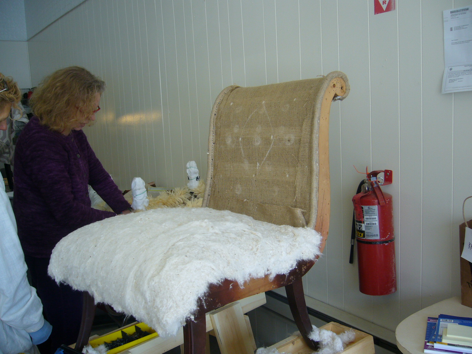 Temporary Nest Upholstery Class Week 4 Half 'n' Half