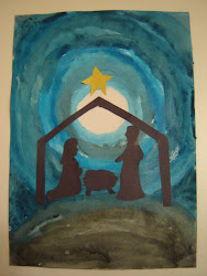 nativity scenes christmas advent painting activity scene painted silhouette canvas lessons activities crafts rock decorations paintings diy preschool kennedy class