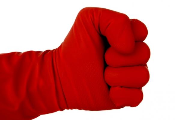 velvet a glove in Fist