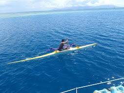 Outrigger Canoeists with us