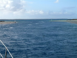 Channel marker exiting pass