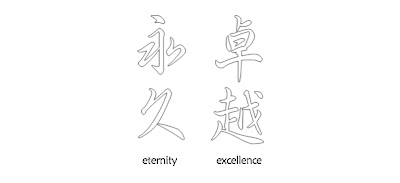 Japanese Character Tattoos - Beginning with Letter E