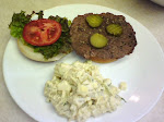 Burger & Potato Salad