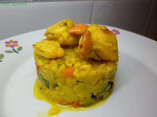  ARROZ CON VERDURAS Y VIEIRAS 