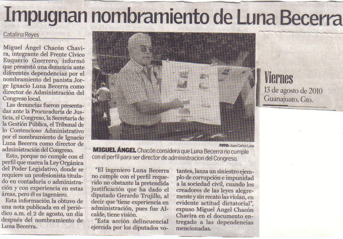 Luna Becerra Guanajuato Gerardo Trujillo  PAN