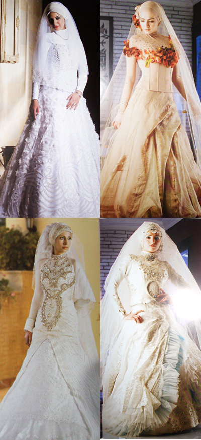 Bridal Dresses on Wedding Lights  New Collection Of Hijab Wedding Dresses 2011