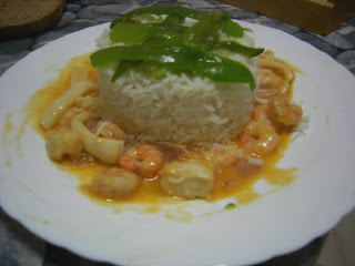  Arroz con crema de marisco 
